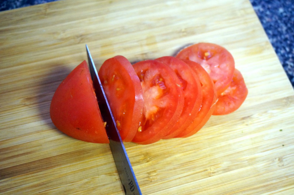 Bacon, Nori and Tomato Sandwich