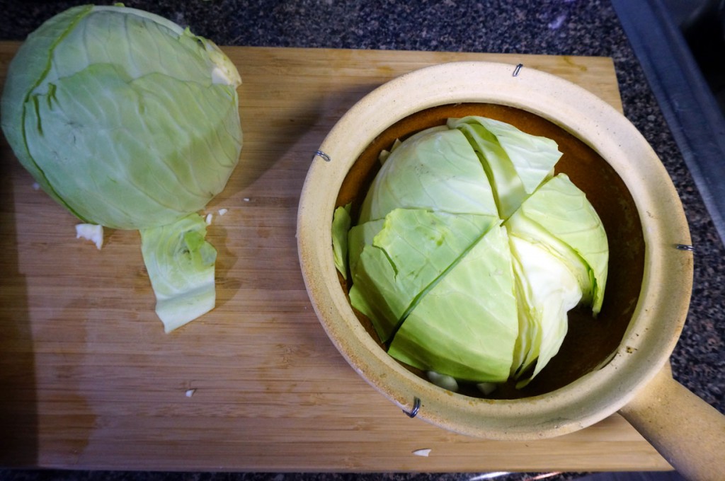 Cabbage and Sausage Hot Pot