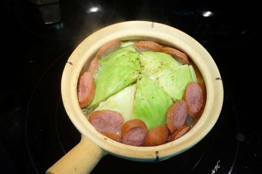 Cabbage and Sausage Hot Pot