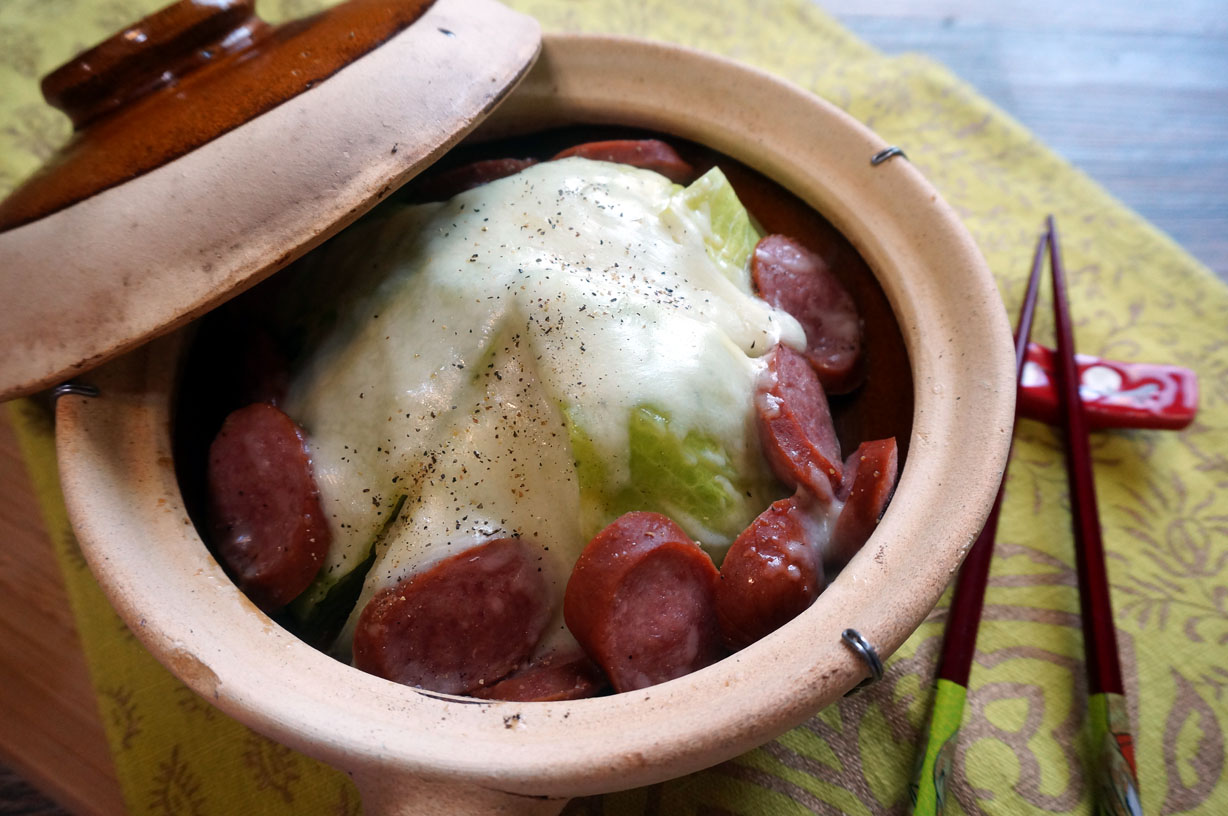 Cabbage and Sausage Hot Pot