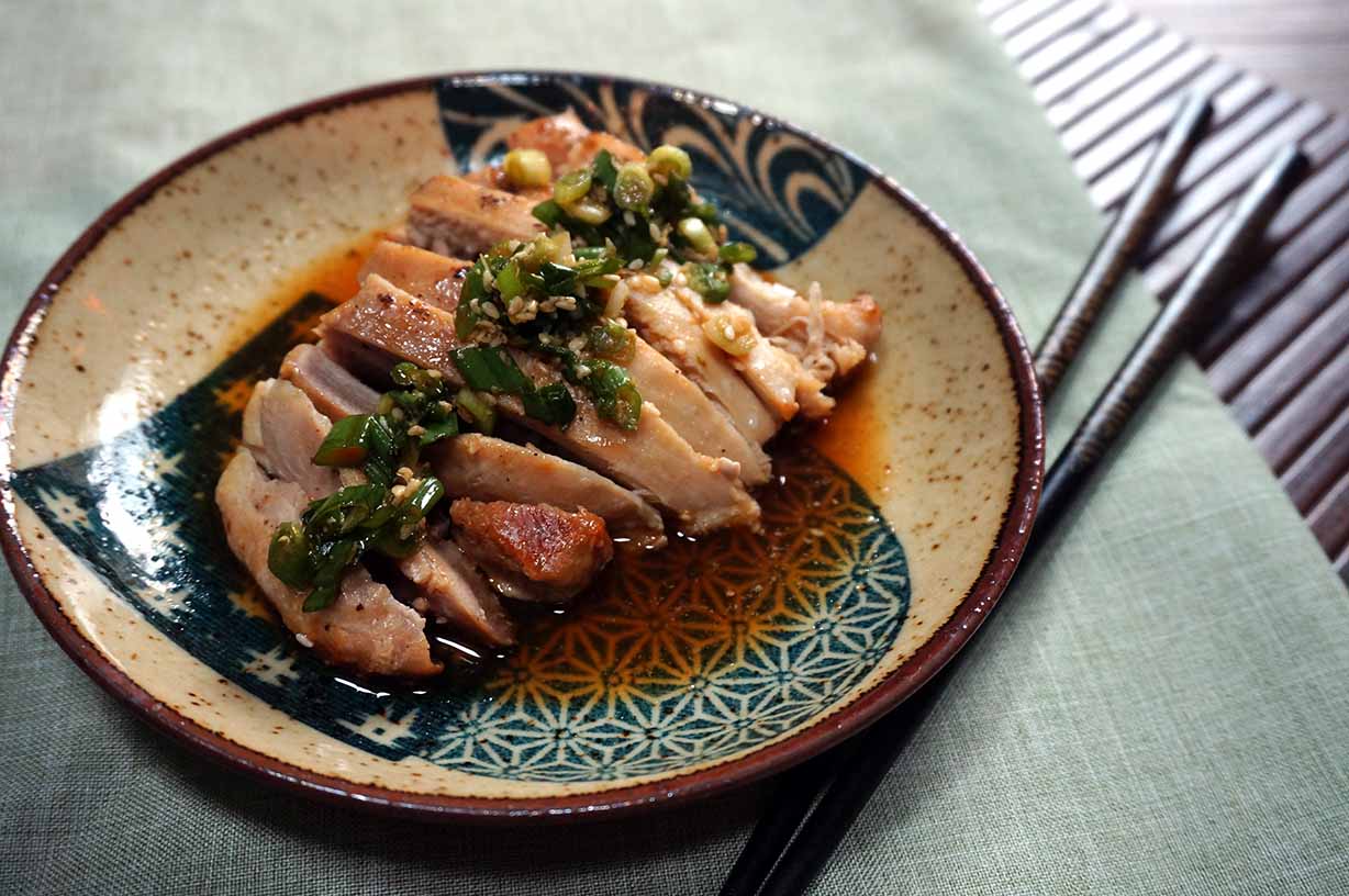 Sake Steamed Chicken