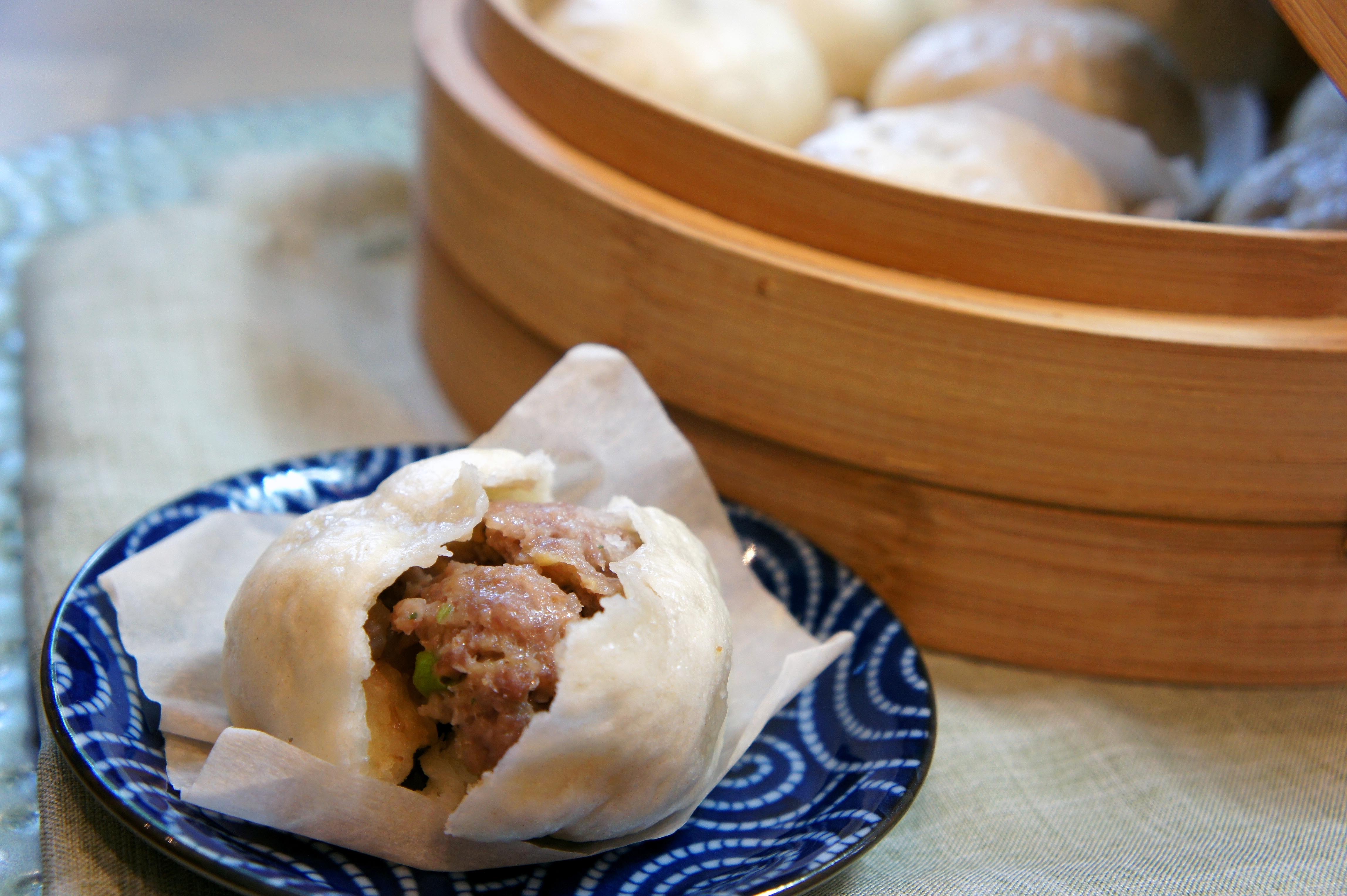 Nikuman steamed buns.